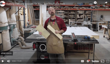 Cutting Dados & Grooves On Your SawStop Table Saw