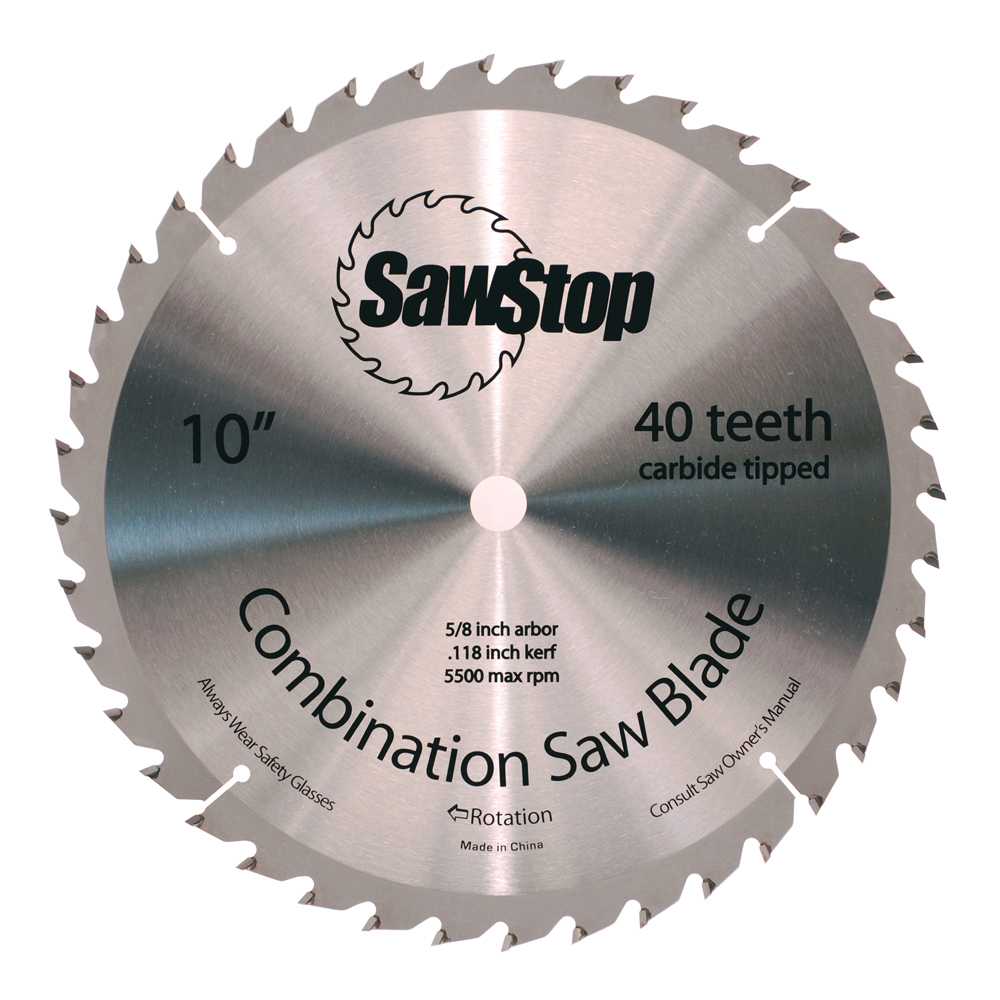 SawStop 40-tooth combination blade