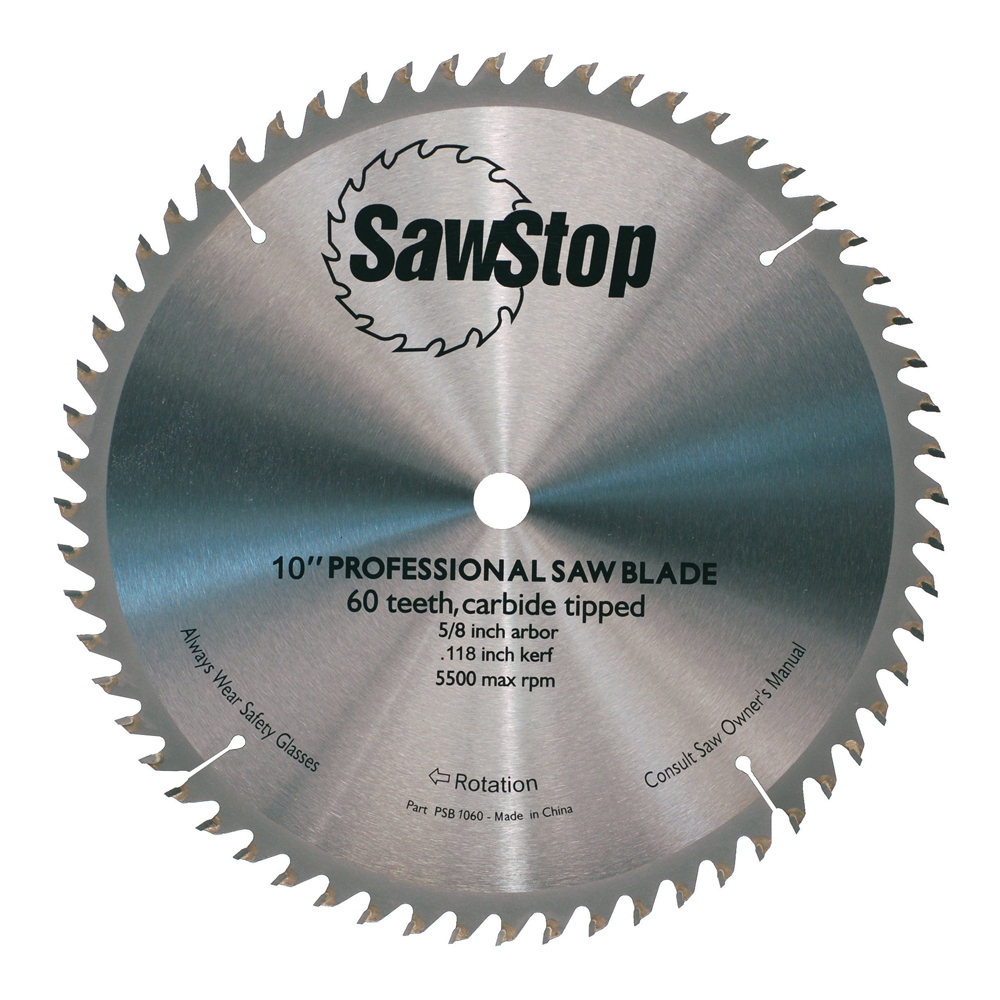 SawStop 60-tooth crosscut blade