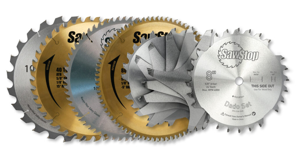 Make Your Table Saw Work Best with SawStop Blades