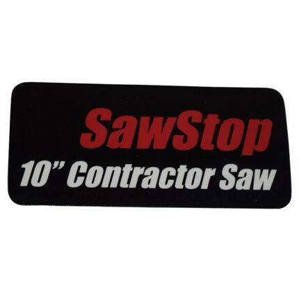 Contractor Saw Label
