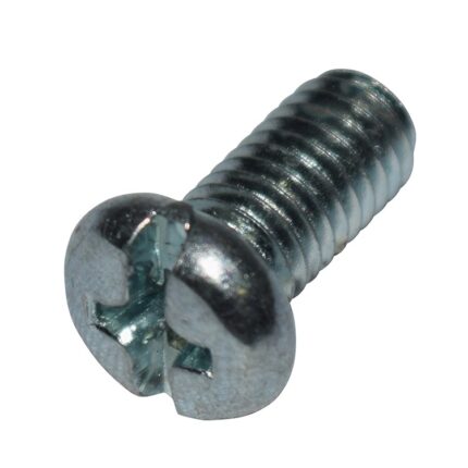 M5x0.8x10 Pan Head Philips Screw (silver zinc)