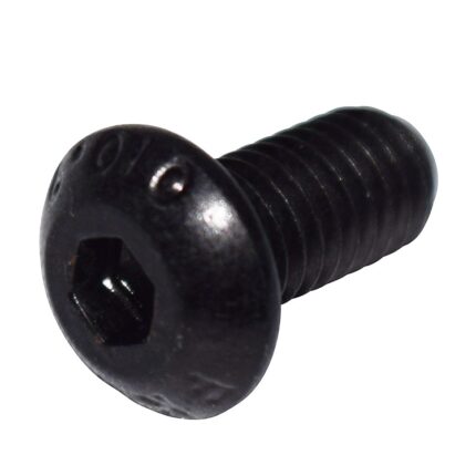 M5x0.8x10 Button Head Socket Screw (Black Zinc)