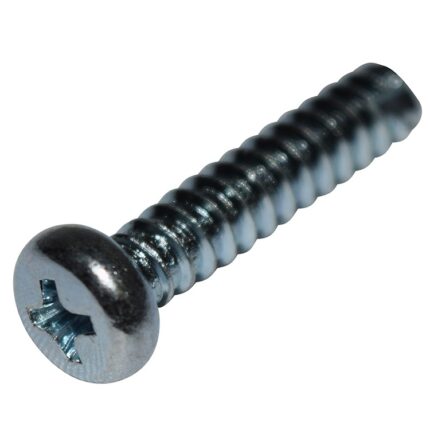 M5x1.59x25 Pan Head Phillips Screw (Silver Zinc)