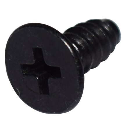 M5x1.59x12 Flat Head Philips Screw (black zinc)