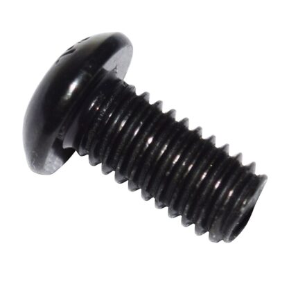 M6x1.0x12 Button Head Socket Screw (Black Zinc)