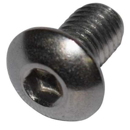 M5x0.8x8 Button Head Socket Screw (silver zinc)