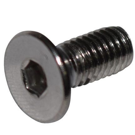 M5x0.8x12 Flat Head Socket Screw (Silver Zinc)