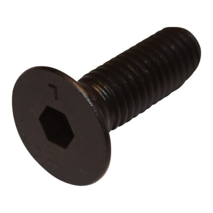 M8x1.25x25 Flat Head Socket Screw (Black Zinc)