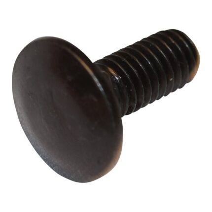 M6x1.0x15 Carriage Head Bolt (Black Zinc)