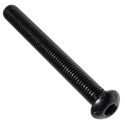 M8x1.25x70 Button Head Socket Screw (Black Zinc)