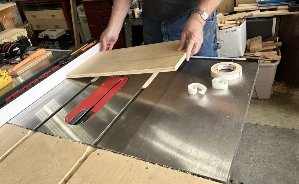 Press the base onto the miter slot runners