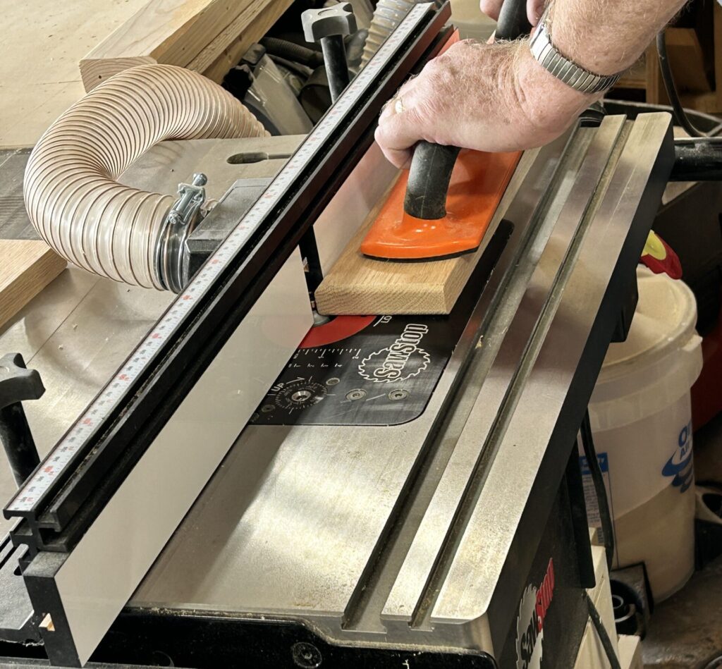 Round over the edges for the fence