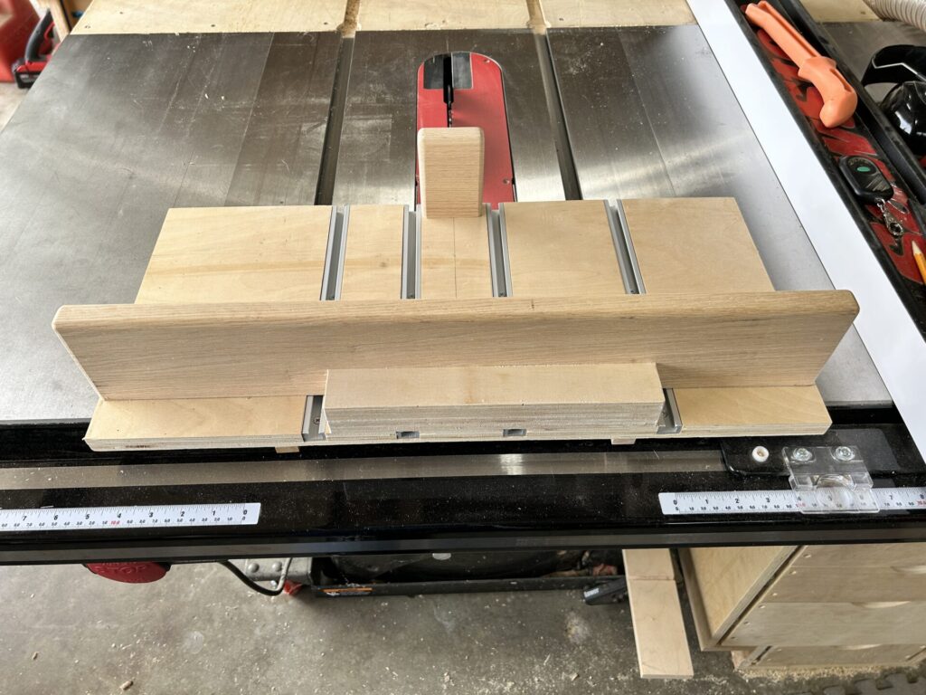 Small parts crosscut sled for table saw